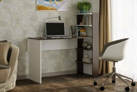 Компьютерный стол №3 (Венге/Белый) в Тюмени - tyumen.katalogmebeli.com | фото