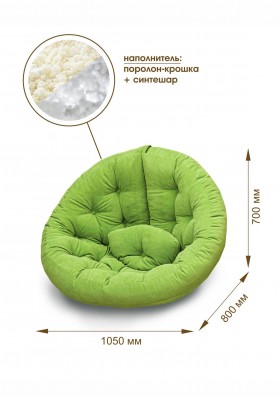 Кресло для отдыха "Форест" (велюр текстура лайм)/осн. в Тюмени - tyumen.katalogmebeli.com | фото 8