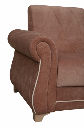 Кресло для отдыха "Порто" (велюр киви корица / микровельвет крем) в Тюмени - tyumen.katalogmebeli.com | фото 3