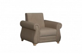Кресло для отдыха "Порто" (велюр киви латте / микровельвет крем) в Тюмени - tyumen.katalogmebeli.com | фото 1
