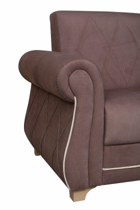 Кресло для отдыха "Порто" (велюр текстура лиловый / микровельвет крем)/осн. в Тюмени - tyumen.katalogmebeli.com | фото 6