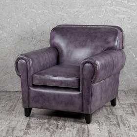 Кресло кожаное Элегант (Фиолетовый) в Тюмени - tyumen.katalogmebeli.com | фото