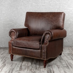 Кресло кожаное Лофт Аристократ (ширина 1100 мм) в Тюмени - tyumen.katalogmebeli.com | фото