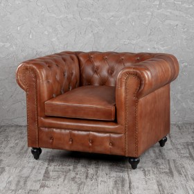 Кресло кожаное Лофт Честер (кожа) в Тюмени - tyumen.katalogmebeli.com | фото
