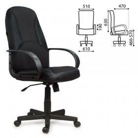 Кресло офисное BRABIX City EX-512 (черное) в Тюмени - tyumen.katalogmebeli.com | фото