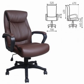 Кресло офисное BRABIX Enter EX-511 (коричневый) в Тюмени - tyumen.katalogmebeli.com | фото 1