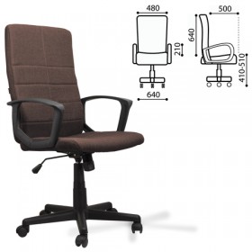 Кресло офисное BRABIX Focus EX-518 (коричневый) в Тюмени - tyumen.katalogmebeli.com | фото