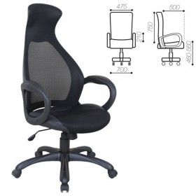 Кресло офисное BRABIX Genesis EX-517 (черное) в Тюмени - tyumen.katalogmebeli.com | фото