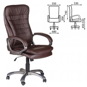 Кресло офисное BRABIX Omega EX-589 (коричневое) в Тюмени - tyumen.katalogmebeli.com | фото