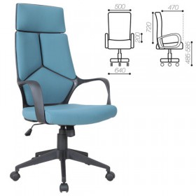Кресло офисное BRABIX Prime EX-515 (голубая ткань) в Тюмени - tyumen.katalogmebeli.com | фото