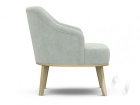 Кресло отдыха Комфорт-5 низкая спинка (бесцветный лак/FRESCA BRILLIANT) в Тюмени - tyumen.katalogmebeli.com | фото 2
