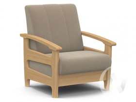 Кресло для отдыха Омега (бук лак/CATANIA LATTE) в Тюмени - tyumen.katalogmebeli.com | фото
