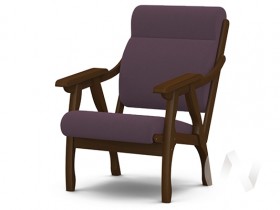 Кресло Вега-10 (орех лак/ULTRA PLUM) в Тюмени - tyumen.katalogmebeli.com | фото 1
