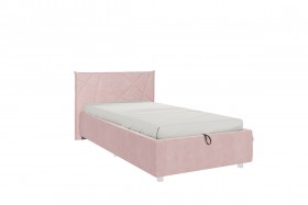 Кровать 0.9 Бест (Нежно-розовый велюр/под-мех) в Тюмени - tyumen.katalogmebeli.com | фото