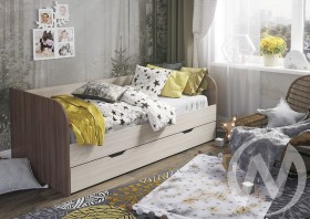 Кровать детская Балли 2-х уровневая (шимо темный/шимо светлый) в Тюмени - tyumen.katalogmebeli.com | фото
