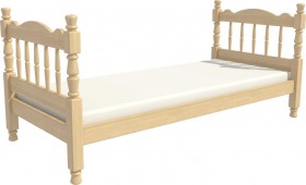 Кровать одинарная Аленка из массива сосны 800*1890 Сосна в Тюмени - tyumen.katalogmebeli.com | фото 3