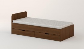 Кровать с ящиками 900 (Орех темный) в Тюмени - tyumen.katalogmebeli.com | фото