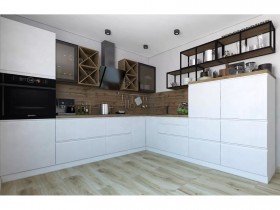 Модульная кухня Бронкс 1,8 м (Кварц) в Тюмени - tyumen.katalogmebeli.com | фото 5