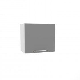 Квадро ВПГ 500 шкаф верхний горизонтальный высокий (Ваниль кожа/корпус Серый) в Тюмени - tyumen.katalogmebeli.com | фото