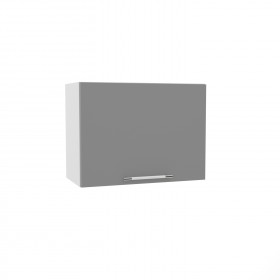 Квадро ВПГ 600 шкаф верхний горизонтальный высокий (Ваниль кожа/корпус Серый) в Тюмени - tyumen.katalogmebeli.com | фото