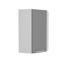 Квадро ВПУ 550 шкаф верхний угловой высокий (Железо/корпус Серый) в Тюмени - tyumen.katalogmebeli.com | фото