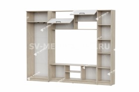 Мебель для гостиной МГС 3 Исполнение 1 Дуб Сонома / Белый в Тюмени - tyumen.katalogmebeli.com | фото 3