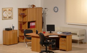 Мебель для персонала Рубин 42 Светлый миланский орех в Тюмени - tyumen.katalogmebeli.com | фото 2