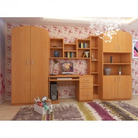 Детская Мишутка Комплект мебели (Вишня оксфорд) в Тюмени - tyumen.katalogmebeli.com | фото