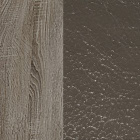 Обеденная группа тип 6 кожзам (дуб сонома трюфель/темно серый) в Тюмени - tyumen.katalogmebeli.com | фото 2