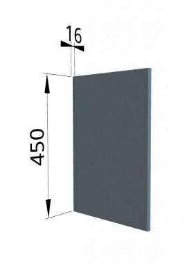 Панель торцевая (для шкафа горизонтального высокого) ВПГ Квадро (Лунный свет) в Тюмени - tyumen.katalogmebeli.com | фото