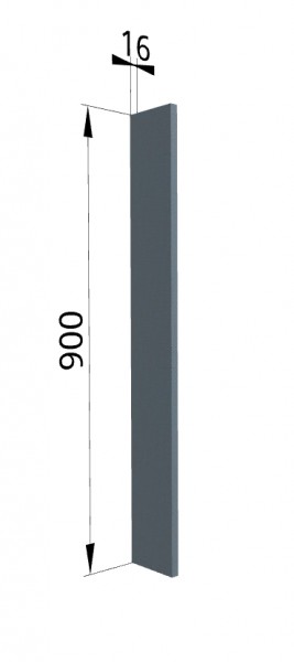 Панель торцевая ВПТ 400 Квадро (для шкафа торцевого верхнего) Лунный свет в Тюмени - tyumen.katalogmebeli.com | фото