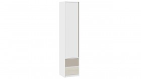 Шкаф для белья комбинированный «Сканди» Дуб Гарден/Белый/Глиняный серый в Тюмени - tyumen.katalogmebeli.com | фото