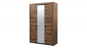 Шкаф для одежды "Лючия" (3-х дв.) (кейптаун/зеркало) в Тюмени - tyumen.katalogmebeli.com | фото