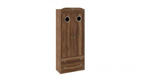 Шкаф комбинированный для одежды с иллюминатором «Навигатор» (Дуб Каньон) в Тюмени - tyumen.katalogmebeli.com | фото